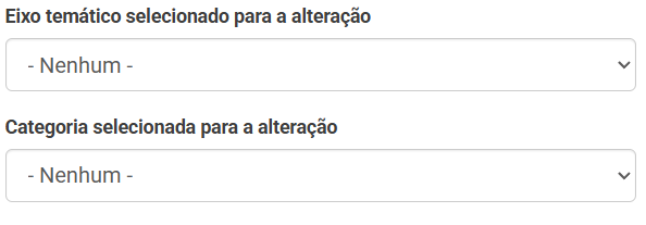 alteração