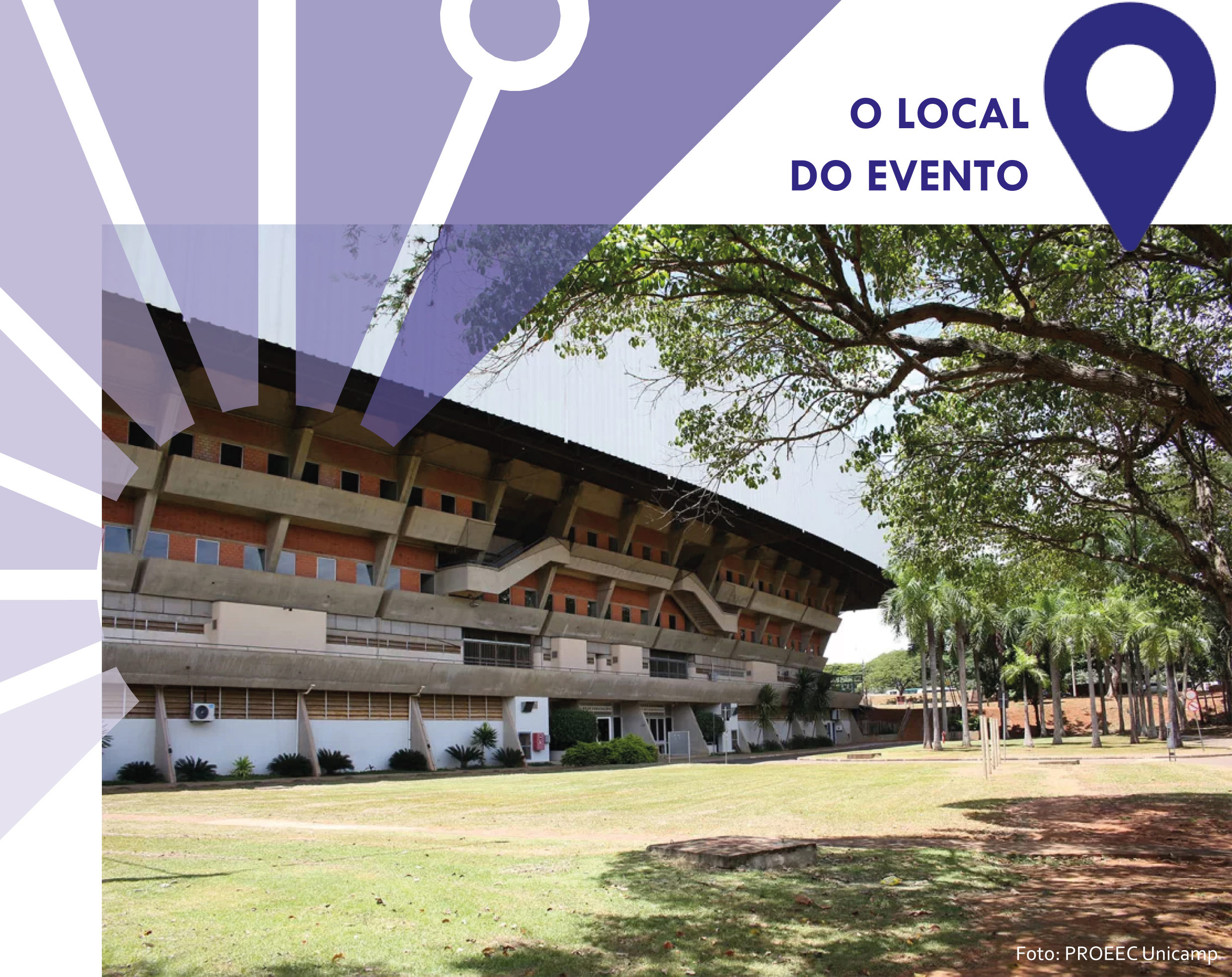 Fotografia do Centro de Convenções da Unicamp