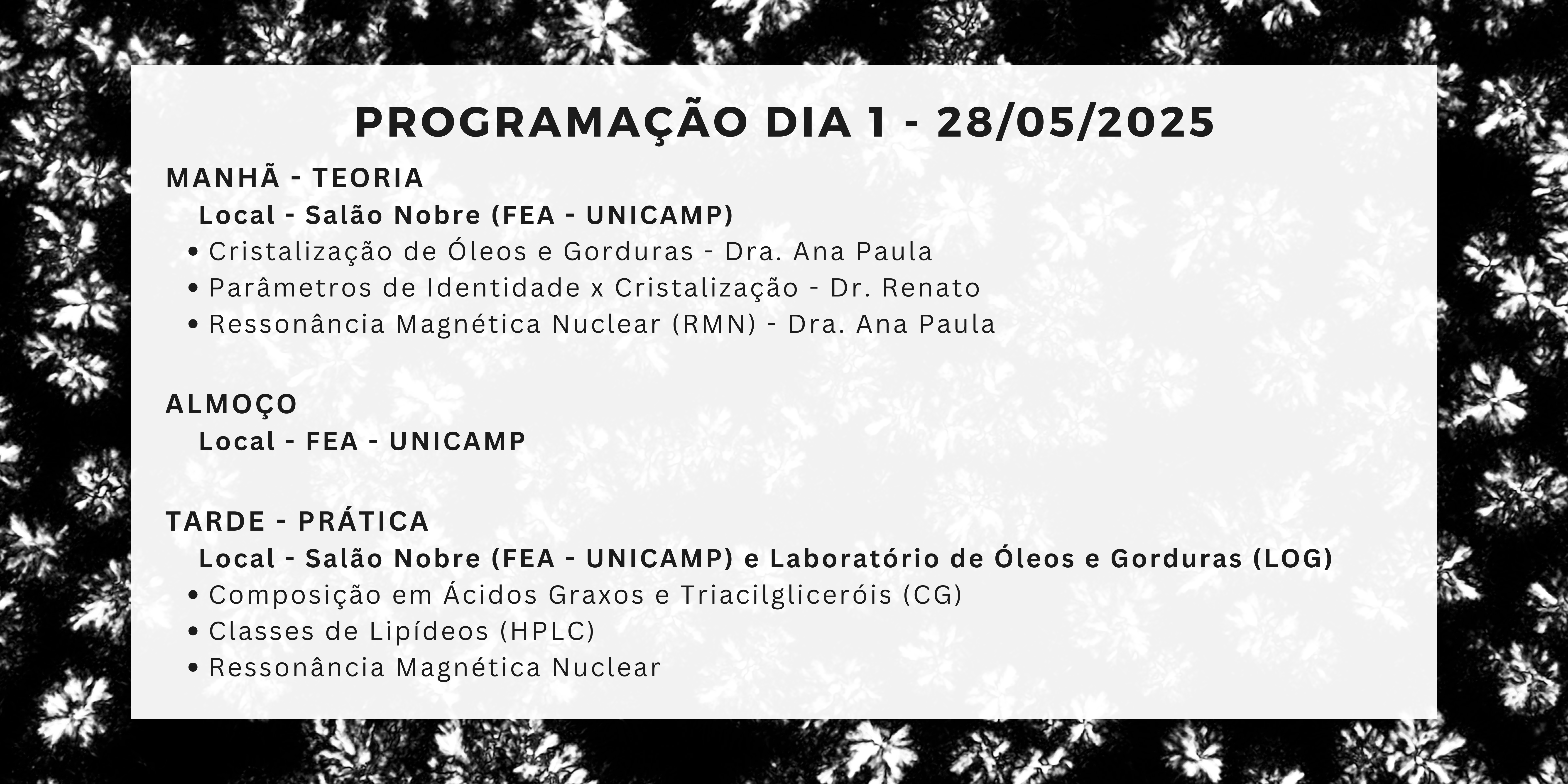 programação dia 1