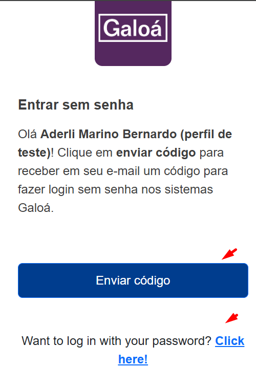 Fluxo de login