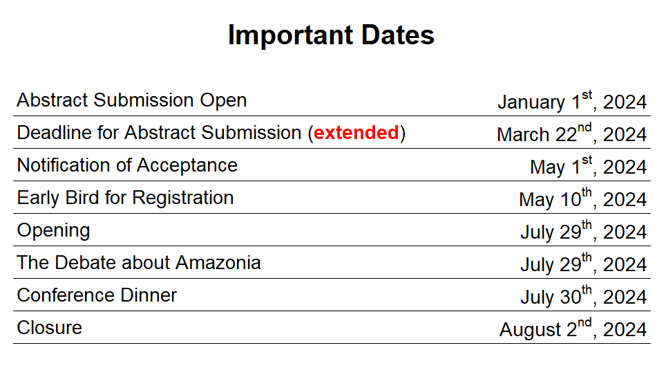 important dates