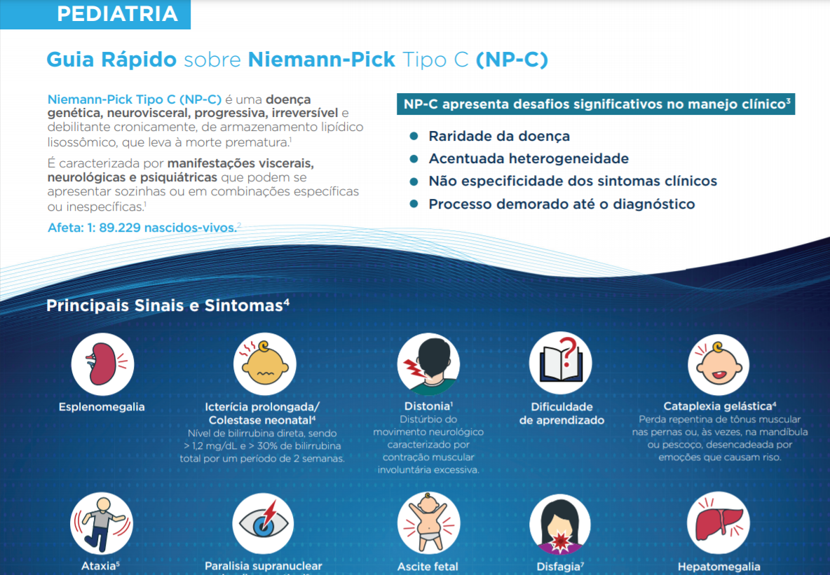 Sinais e Sintomas de Niemann-Pick tipo C na Pediatria Sinais e Sintomas de Niemann-Pick tipo C na Pediatria