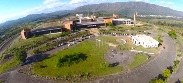 Vista aérea do campus