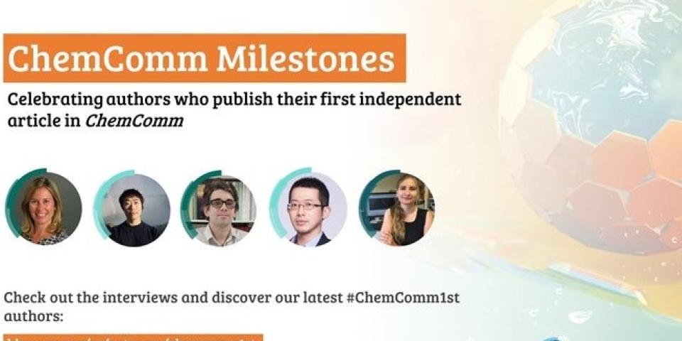 ChemComm: authors who publish their first independent article